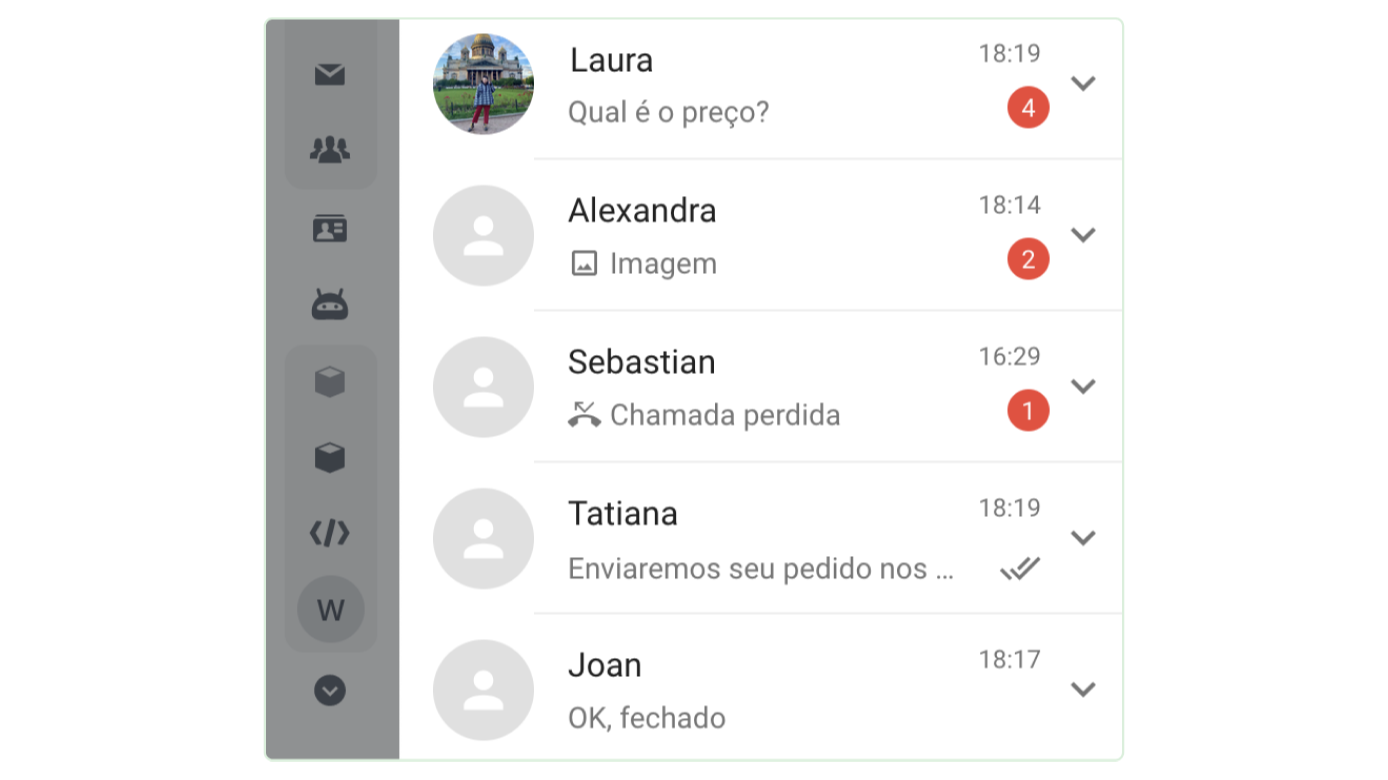 Notificações mostram quem está esperando sua resposta